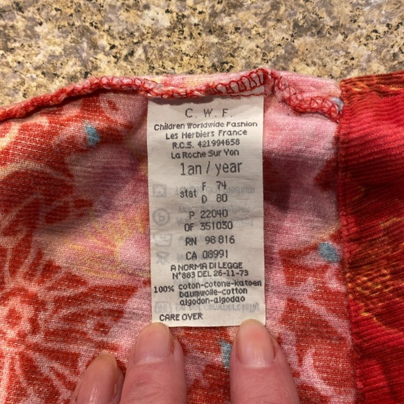 Kenzo Jungle Corduroy Floral Dress Jumper 12 Months - Picture 15 of 17